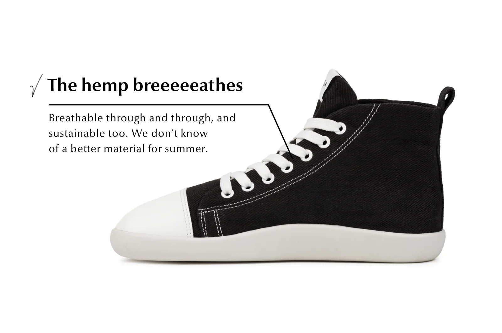 Ahinsa Street Hemp High-top Sneakers