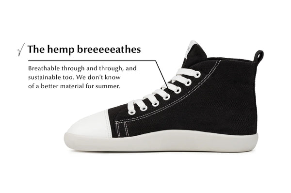Ahinsa Street Hemp High-top Sneakers