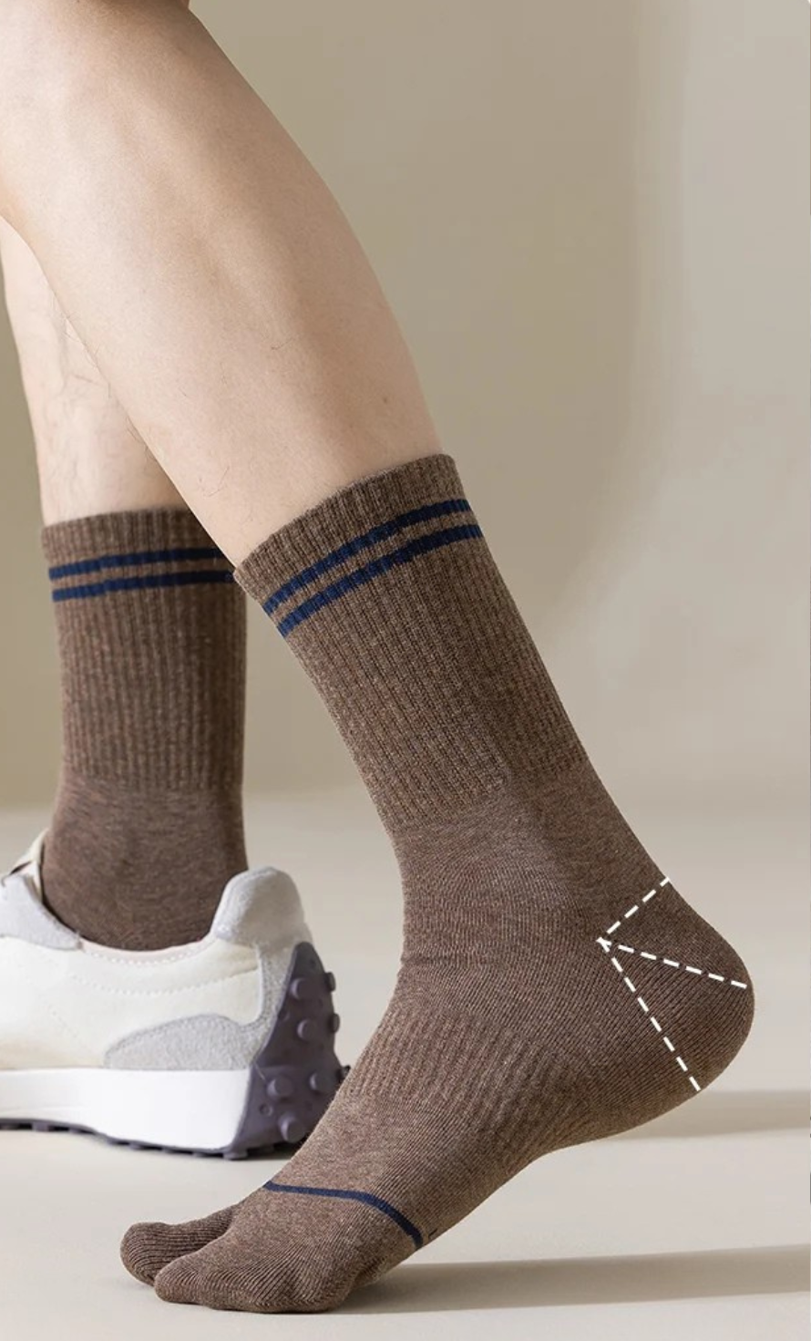 Tabi Socks with Stripes