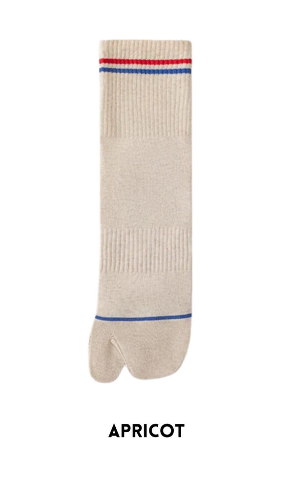 Tabi Socks with Stripes