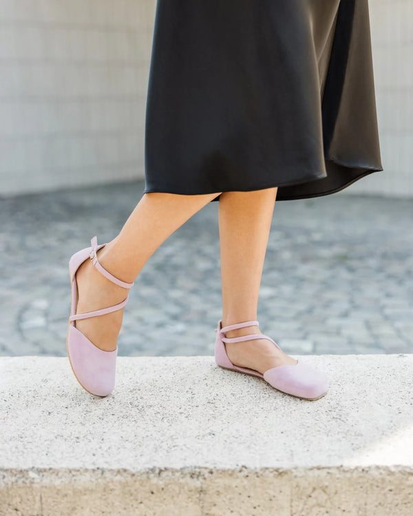 Shapen Orchid Suede Dressy Flat