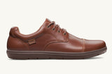 Mocha Leather Office Shoes - side view