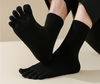 Warm 5-Toe Ankle Socks With Heel