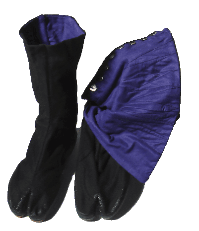 12-Fastener Jikatabi with blue inner lining