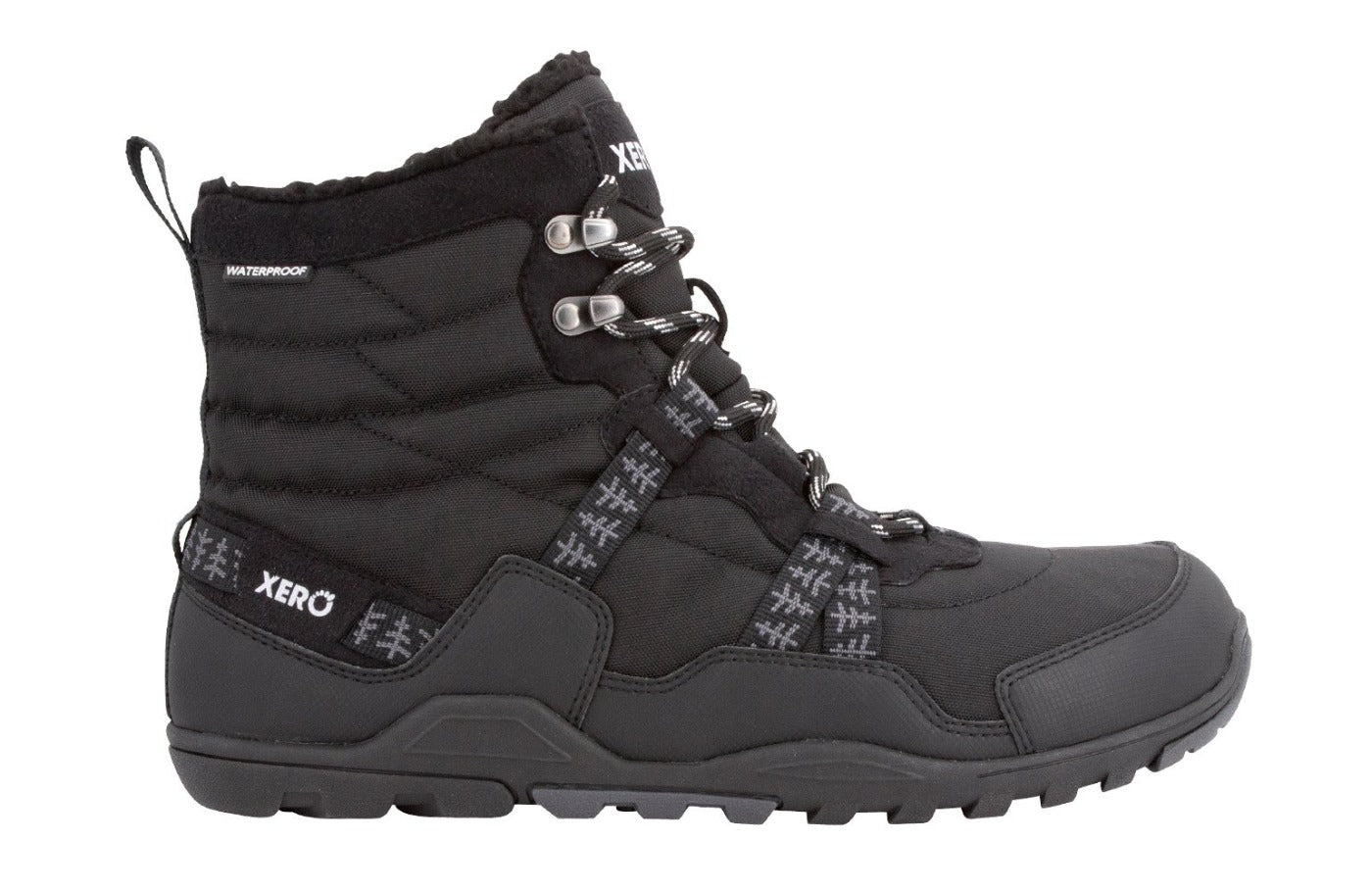 Alpine Minimalist Snow Boot for men Black, side view