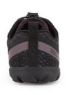 Rear view of Aqua X Sport women's sizing in sparrow. Heel and back pull-on tab are shown