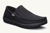 Lems Drifter Slip on Minimal Shoe in  Abyss colourway single shoe 3 quarter view