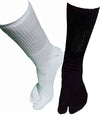 White and Black Tall Tabi Socks