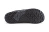 Bottom view of Xcursion Fusion in men's sizing, showing grey and black outsole with chevron treads