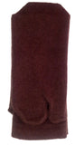 Dark Brown Cashmere Tabi Socks folded