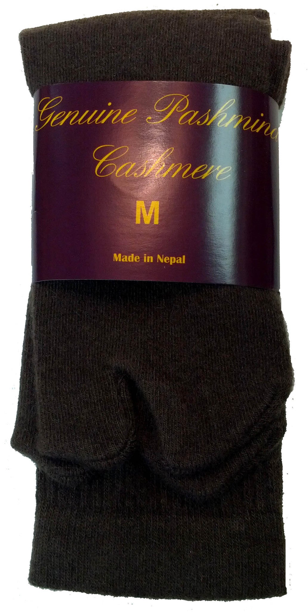 Dark Brown Cashmere Tabi Socks