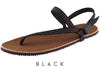 Circadian Lifestyle Huarache Minimal Grounding Sandal with Black Conductive Straps