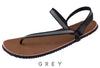 Circadian Lifestyle Huarache Minimal Grounding Sandal with Grey Style Conductive Straps