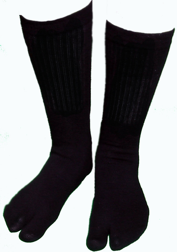 Tall Black Cotton/Nylon Tabi Socks