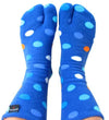 Feet in blue dots Fleece Tabi