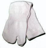 Tall White Cotton/Nylon Tabi Socks