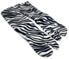 Black and White Zebra Fleece Tabi Socks